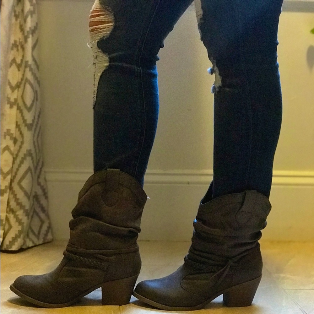Gray Booties